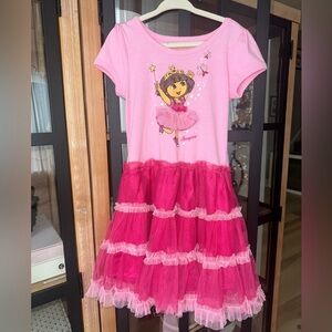 Vintage Dora The Explorer tutu dress ballerina tulle toddler nickelodeon imagine